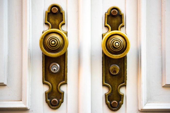 brass door handles