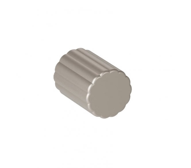 100.00.317 Hafele Scallop Cabinet Knob 21mm - Titanium Finish