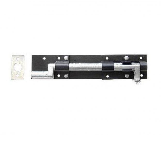 923N Black Cranked Tower Bolt - 150mm