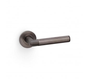 A&W AW210 Harrier Diamond Knurled Lever On Round Rose - Dark Bronze