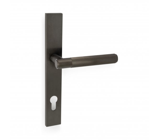 A&W AW222MPE Spitfire Reeded Multipoint Lock Handles - 92mm Centres - Dark Bronze PVD