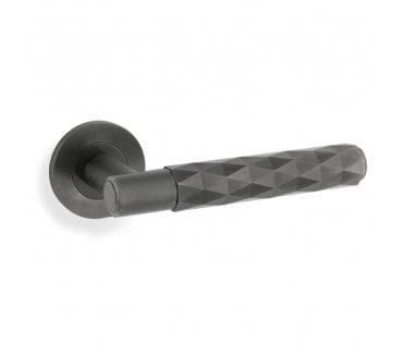 A&W AW226 Spitfire Diamond Cut Lever On Round Rose - Dark Bronze