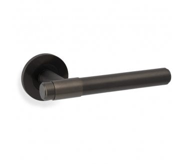 A&W AW241DBZPVD Kingston Plain Lever on Round Rose - Dark Bronze PVD