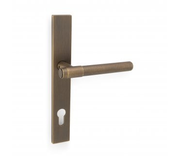 A&W AW241MPE Kingston Plain Multipoint Lock Handles - 92mm Centres - Antique Brass
