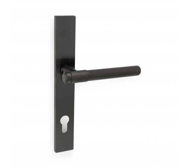 A&W AW241MPE Kingston Plain Multipoint Lock Handles - 92mm Centres - Dark Bronze PVD