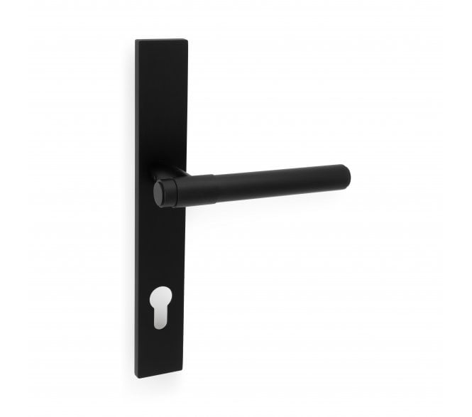 A&W AW241MPE Kingston Plain Multipoint Lock Handles - 92mm Centres - Matt Black PVD