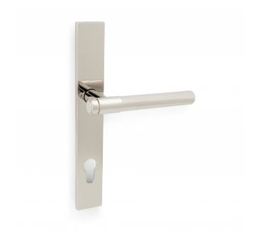 A&W AW241MPE Kingston Plain Multipoint Lock Handles - 92mm Centres - Polished Nickel PVD