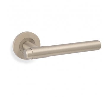 A&W AW241SNPVD Kingston Plain Lever on Round Rose - Satin Nickel PVD