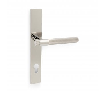 A&W AW242MPE Kingston Reeded Multipoint Lock Handles - 92mm Centres - Polished Nickel PVD