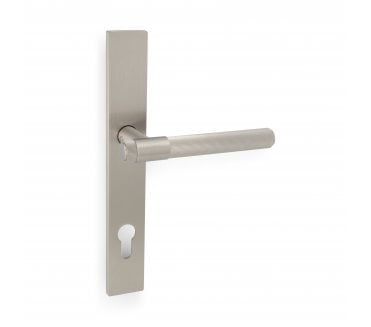 A&W AW242MPE Kingston Reeded Multipoint Lock Handles - 92mm Centres - Satin Nickel