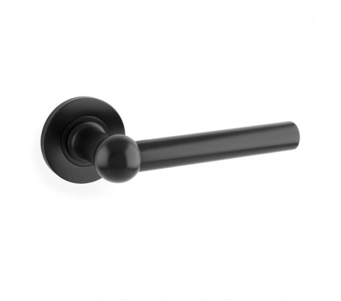 A&W AW250 Siskin Lever On Round Rose - Black
