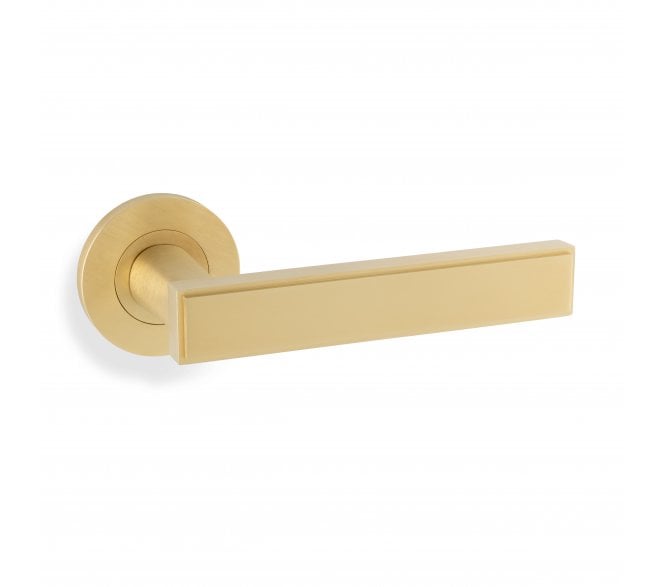 A&W AW260 Jesper Lever On Round Rose - Satin Brass