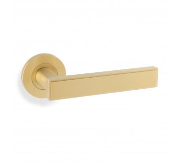 A&W AW260 Jesper Lever On Round Rose - Satin Brass