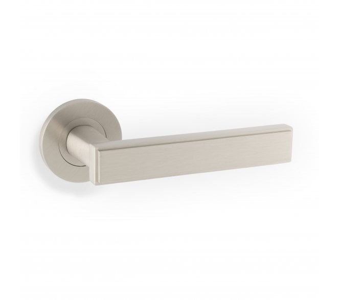 A&W AW260 Jesper Lever On Round Rose - Satin Nickel