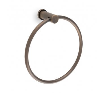 A&W AW4 Brunel Plain Towel Ring - Antique Brass