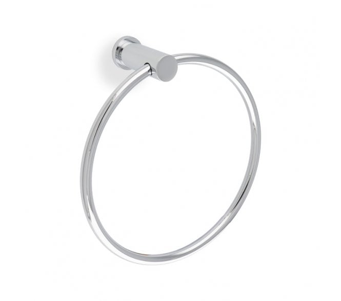 A&W AW4 Brunel Plain Towel Ring - Polished Chrome