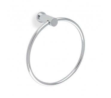 A&W AW4 Brunel Plain Towel Ring - Polished Chrome