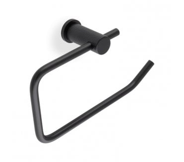 A&W AW450 Brunel Diamond Diamond Knurled Toilet Roll Holder - Black