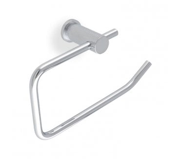 A&W AW450 Brunel Diamond Diamond Knurled Toilet Roll Holder - Polished Chrome