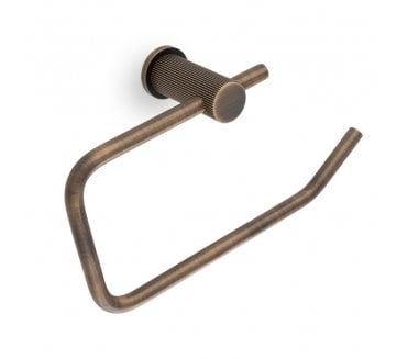 A&W AW452 Brunel Reeded Toilet Roll Holder - Antique Brass