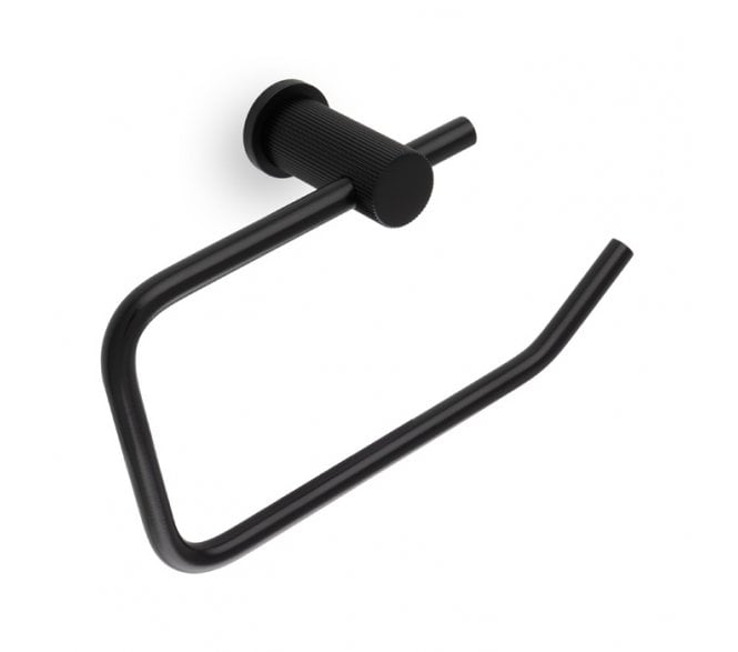 A&W AW452 Brunel Reeded Toilet Roll Holder - Matt Black