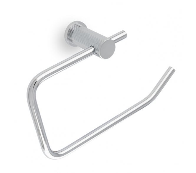 A&W AW452 Brunel Reeded Toilet Roll Holder - Polished Chrome