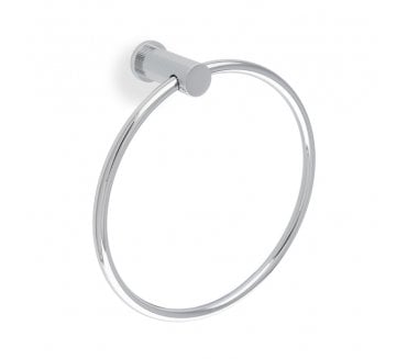 A&W AW453 Brunel Reeded Towel Ring - Polished Chrome