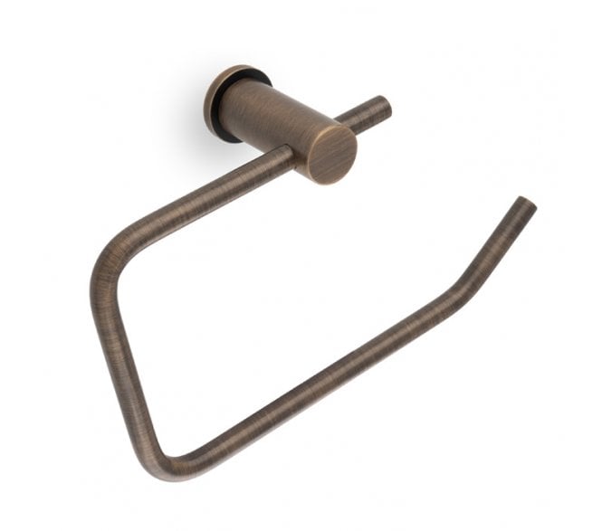 A&W AW454 Brunel Plain Toilet Roll Holder - Antique Brass