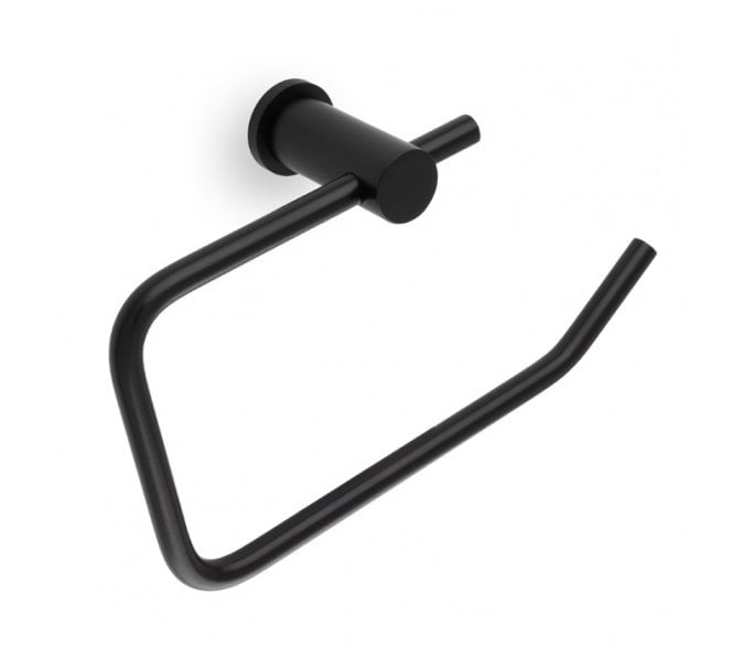 A&W AW454 Brunel Plain Toilet Roll Holder - Matt Black