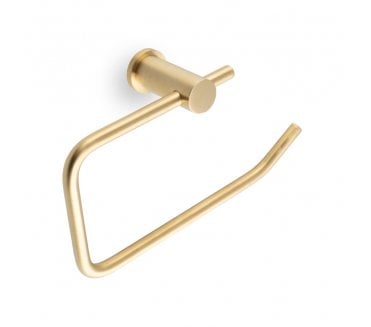 A&W AW454 Brunel Plain Toilet Roll Holder - Satin Brass PVD