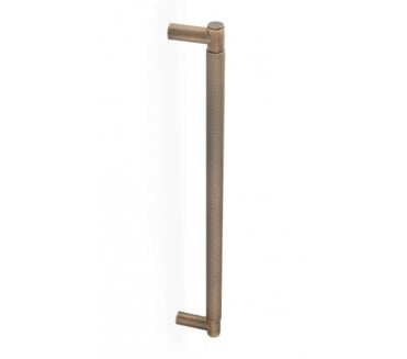 A&W AW500 Spitfire Diamond Knurled Pull Handle - 450mm - Antique Brass