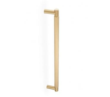A&W AW502 Spitfire Reeded Pull Handle - 450mm - Satin Brass PVD