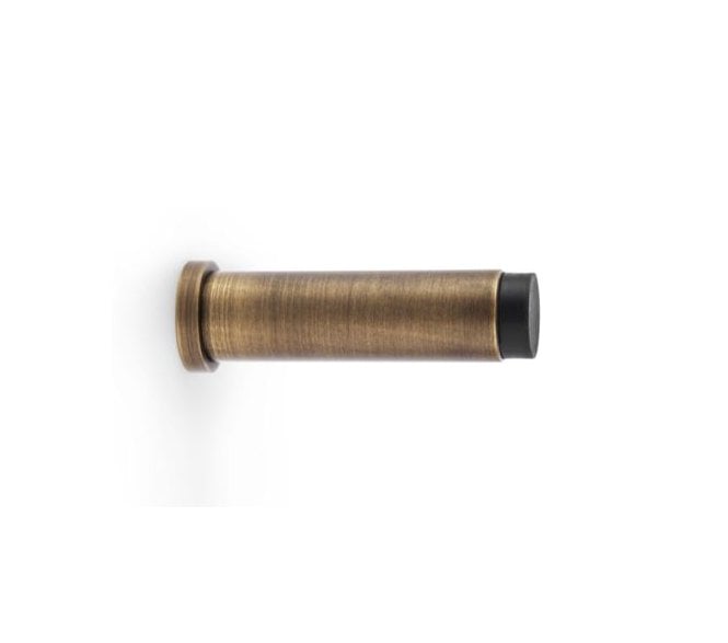 A&W AW601-75-AB Brunel Smooth Skirting Doorstop 76mm - Antique Brass