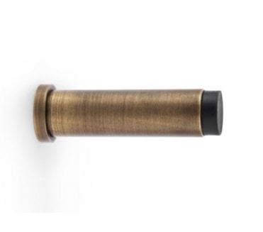 A&W AW601-75-AB Brunel Smooth Skirting Doorstop 76mm - Antique Brass