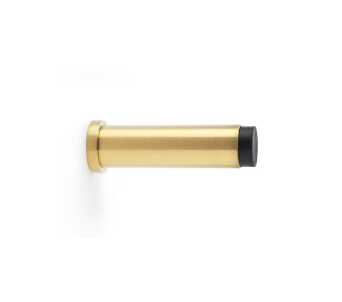 A&W AW601-75-SBPVD Brunel Smooth  Skirting Doorstop 76mm - Satin Brass PVD