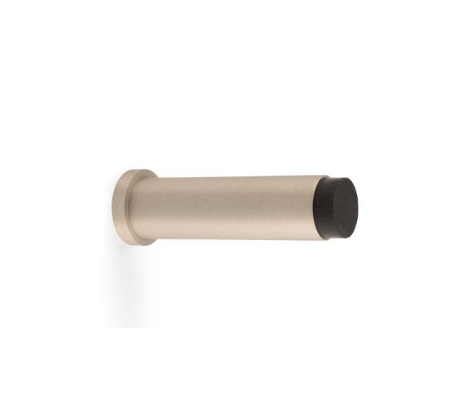 A&W AW601-75-SN Brunel Smooth Skirting Doorstop 76mm - Satin Nickel
