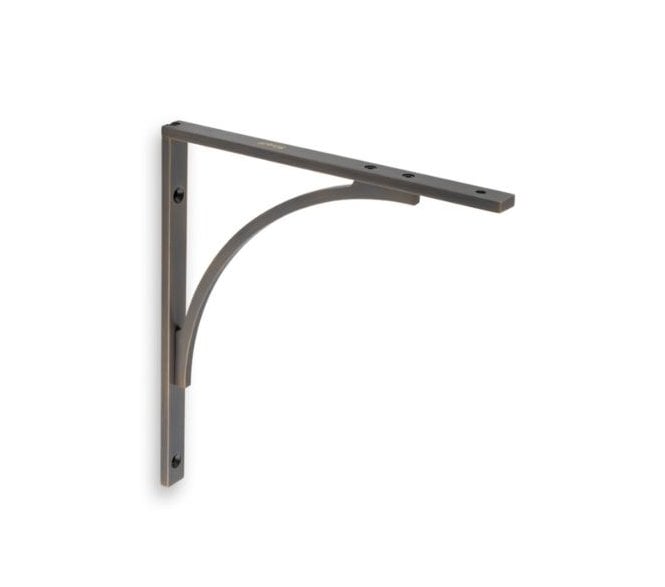 A&W AW740AB Eden Solid Brass Shelf Bracket - Antique Brass