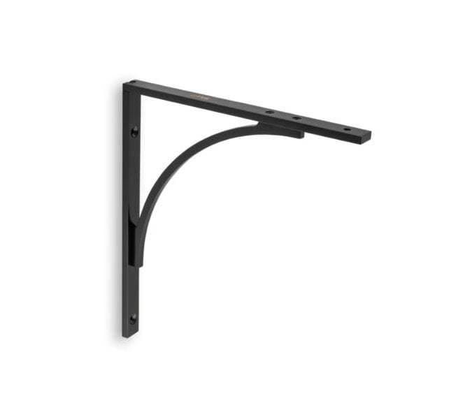 A&W AW740BL Eden Solid Brass Shelf Bracket - Matt Black