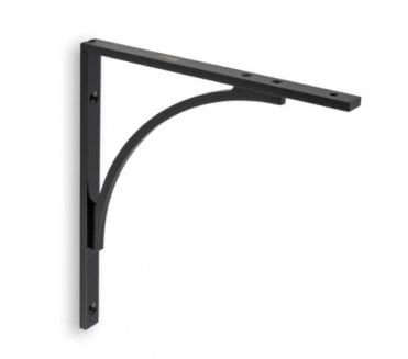 A&W AW740BL Eden Solid Brass Shelf Bracket - Matt Black