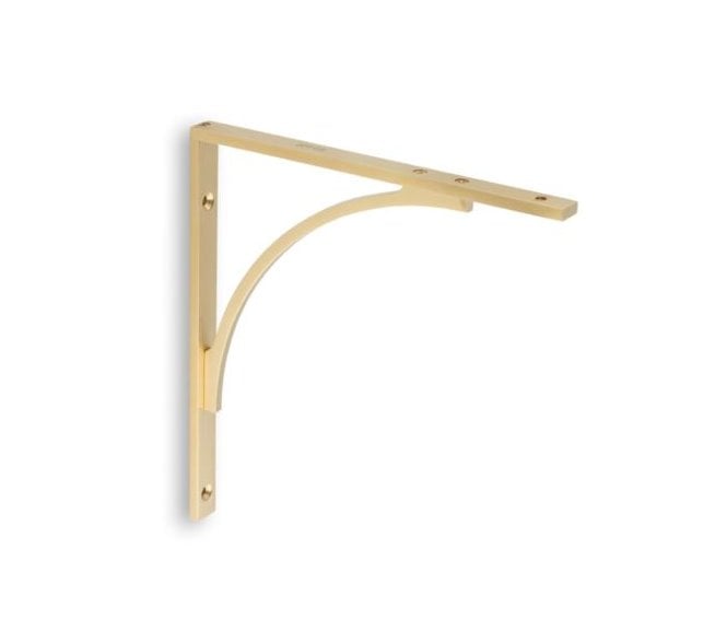 A&W AW740SBPVD Eden Solid Brass Shelf Bracket - Satin Brass PVD