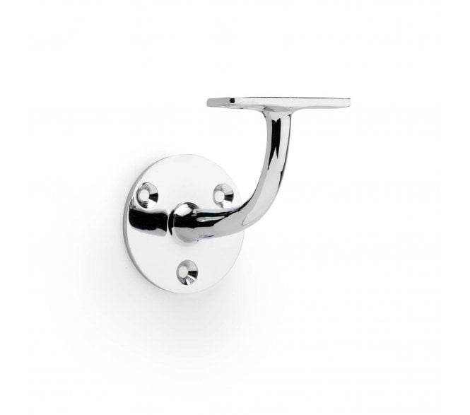 A&W AW750 Architectural Handrail Bracket - Polished Chrome