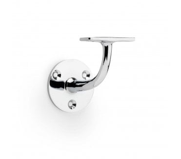 A&W AW750 Architectural Handrail Bracket - Polished Chrome