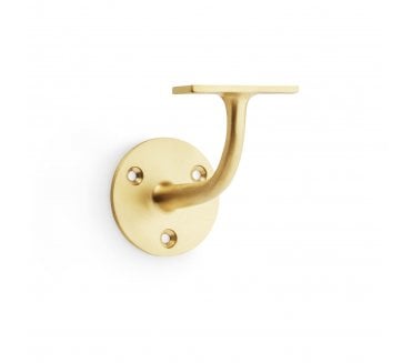 A&W AW750 Architectural Handrail Bracket - Satin Brass