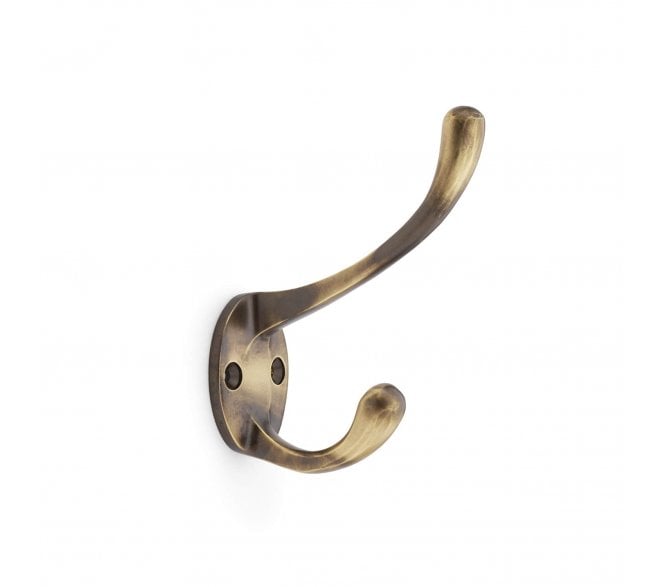 A&W AW770 Victorian Style Hat and Coat Hook - Antique Brass