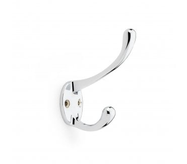 A&W AW770 Victorian Style Hat and Coat Hook - Polished Chrome