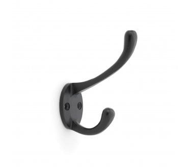 A&W AW770 Victorian Style Hat and Coat Hook - Powder Coat Black
