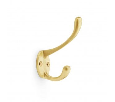 A&W AW770 Victorian Style Hat and Coat Hook - Satin Brass