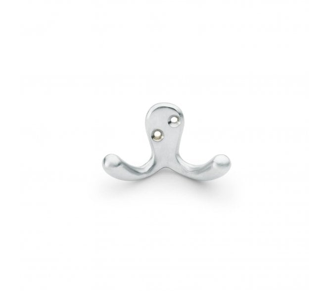 A&W AW773 Victorian Style Double Robe Hook - Satin Chrome