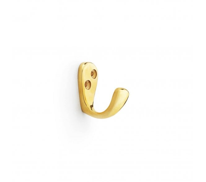 A&W AW774 Victorian Style Single Robe Hook - Unlacquered Brass