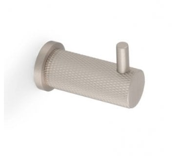 A&W AW775 Brunel Diamond Knurled Coat Hook - Satin Nickel